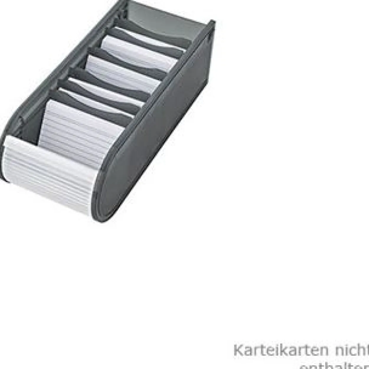 WEDO Lernkartei, DIN A8 quer, inkl. 100 Karteikarten, grau
