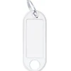 WEDO Schlüsselanhänger mit Ring, Durchmesser: 18 mm, 10er-Pack, weiß