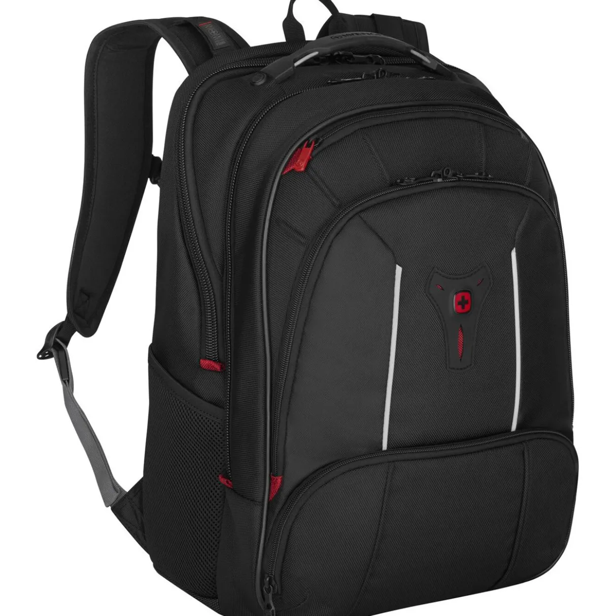 Wenger Carbon Pro Business Backpack with 15.6" Laptop Sleeve and Tablet Pocket, Black, 653129