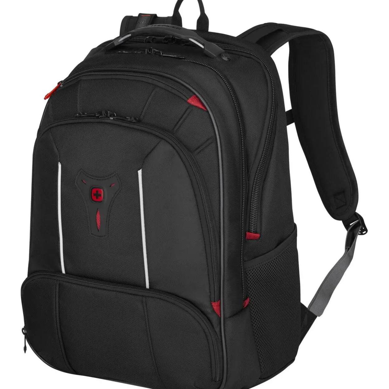 Wenger Carbon Pro Business Backpack with 15.6" Laptop Sleeve and Tablet Pocket, Black, 653129