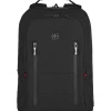 Wenger City Traveler, Carry-On 16 Laptop Backpack w/ 12 Tablet Pocket, Black