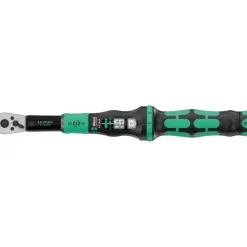 Wera Drehmomentschlüssel mit Umschaltknarre Click-Torque Lock A 5 (schwarz/grün, Abtrieb 1/4", 2,5 bis 25Nm)