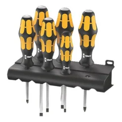 Wera Schraubendrehersatz 932/6, Schraubmeißel + Rack 6-teil