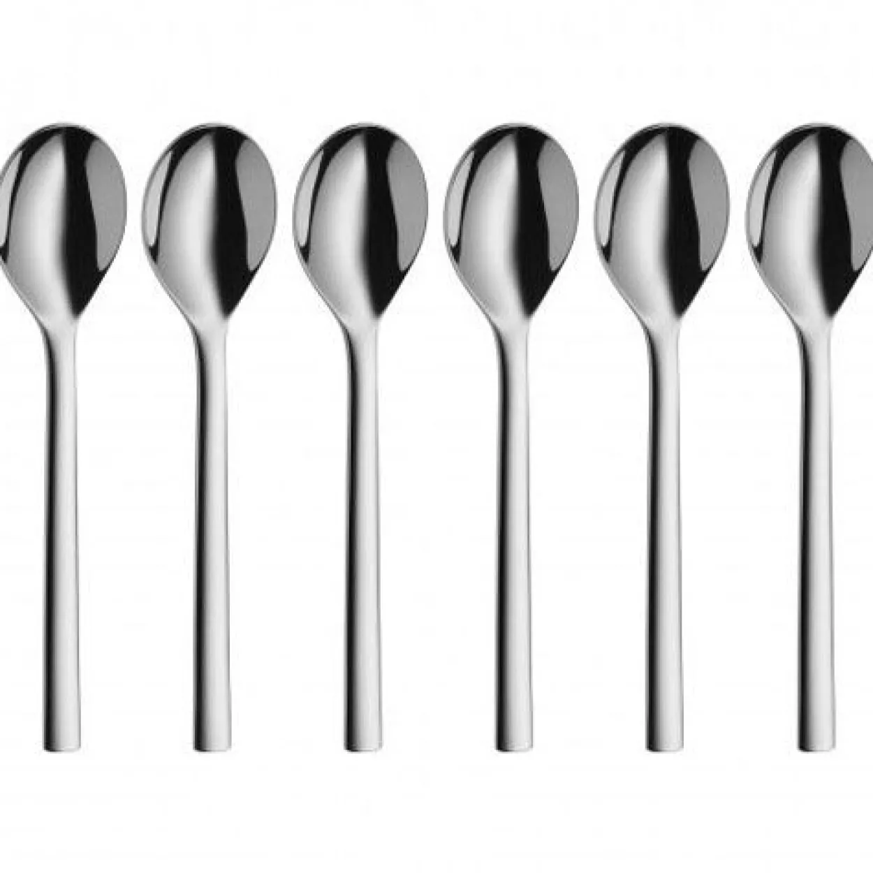 WMF 6 Kaffeelöffel Nuova silber poliert