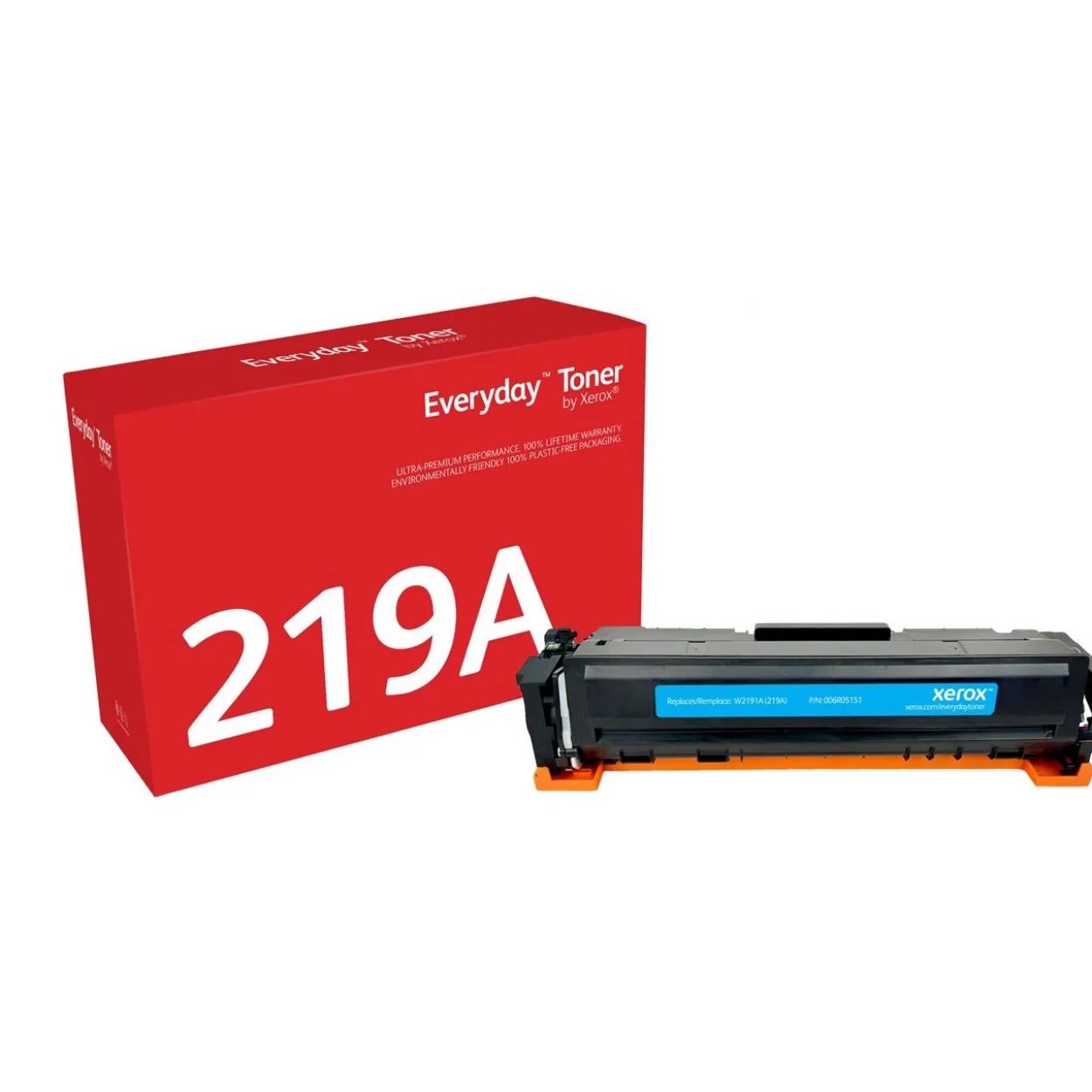 XEROX EVERYDAY CYAN TONER REPLACES HP 219A (W2191A) STANDARD CAPACITY