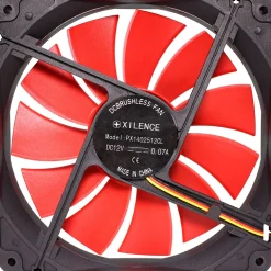 Xilence XF050 140x140x25mm 900 U/min 20 dB(A) schwarz/rot