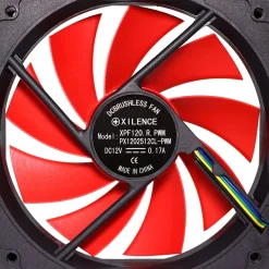 Xilence XPF120.R.PWM 120x120x25mm 1500 U/min 28 dB(A) schwarz/rot