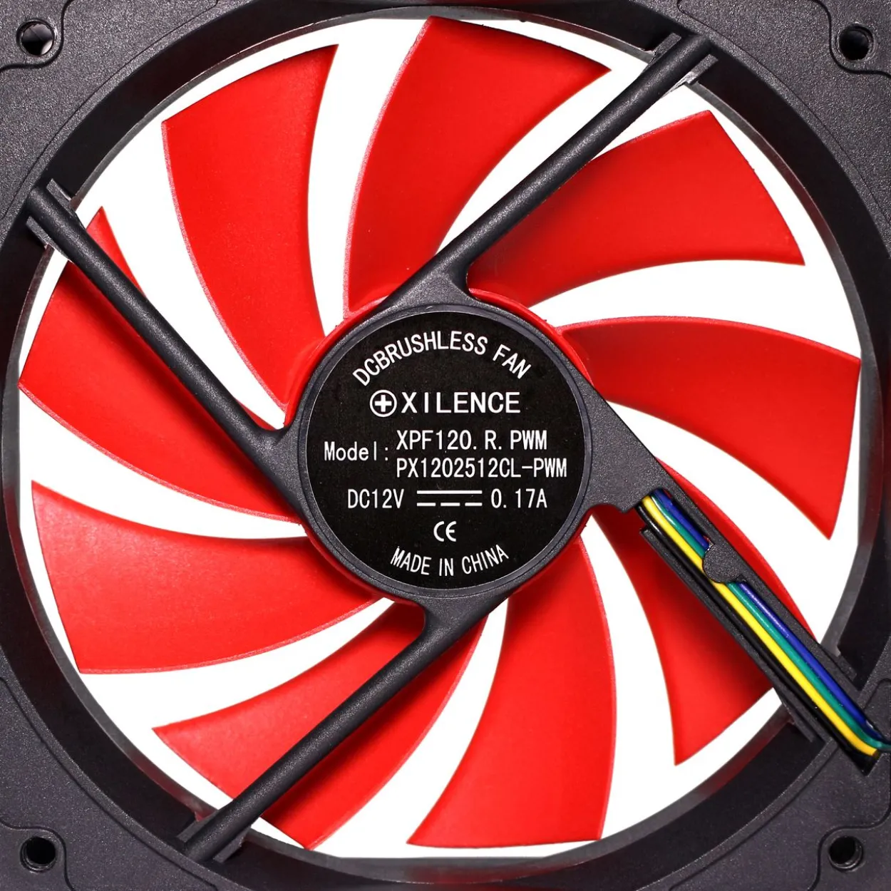Xilence XPF120.R.PWM 120x120x25mm 1500 U/min 28 dB(A) schwarz/rot