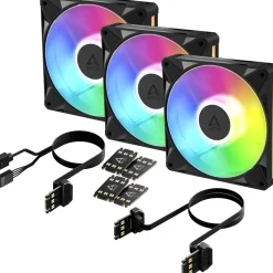 140x140x28mm Arctic P14 BioniX ARGB Daisy Chain Black 3Pack retail
