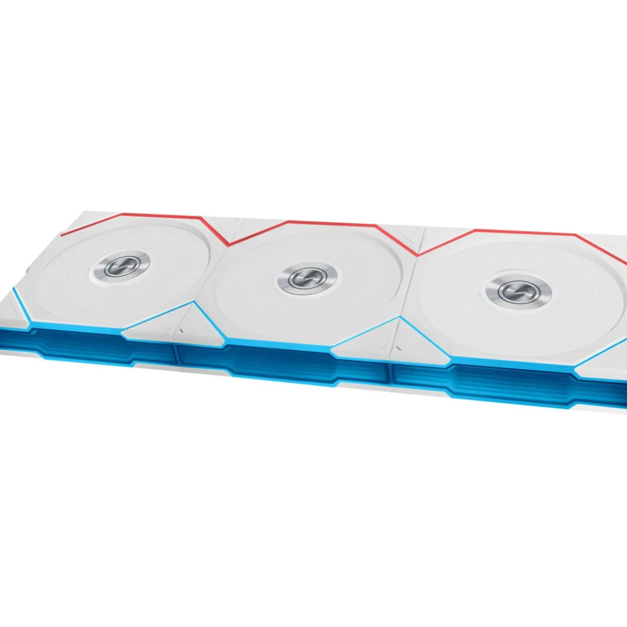 120x124x28mm Lian Li UNI FAN TL Wireless Lüfter, ARGB, PWM, 3er-Pack - weiß