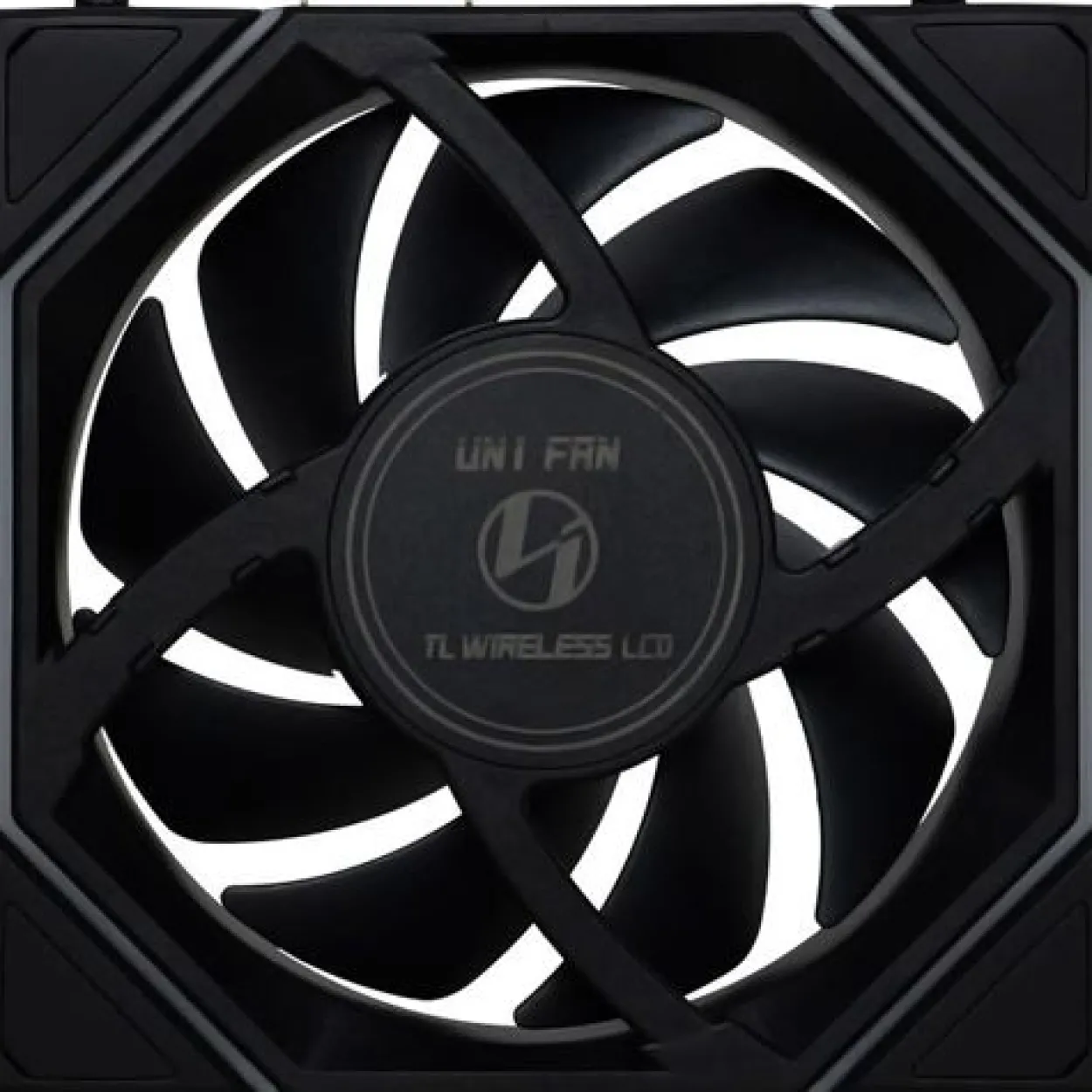 120x124x28mm Lian Li UNI FAN TL Wireless LCD Lüfter, ARGB, PWM - Reverse Blade, schwarz