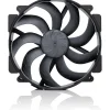 140x140x25mm Noctua NF-A14x25r G2 PWM chromax.black (schwarz)