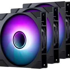 140x140x25mm Phanteks M25 Gen2 PWM D-RGB Lüfter, 3er-Pack - schwarz