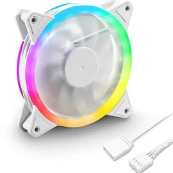 120x120x25mm Sharkoon Lüfter SHARK Blades PWM RGB weiß