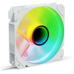 120x120x25mm Sharkoon Lüfter SHARK Mirror PWM RGB weiß