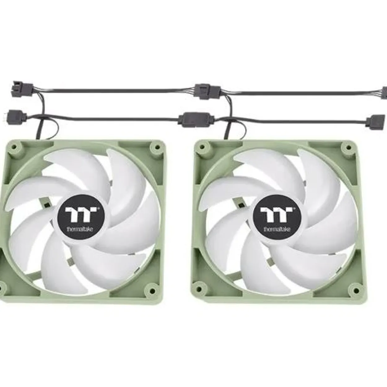 120x120x25mm Thermaltake CT120 ARGB Sync PC Cooling Fan Matcha Green 2 Pack