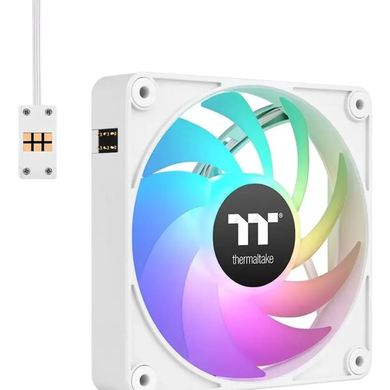120x120x25mm Thermaltake CT120 EX ARGB Sync PC Cooling Fan White 3 Fan Pack