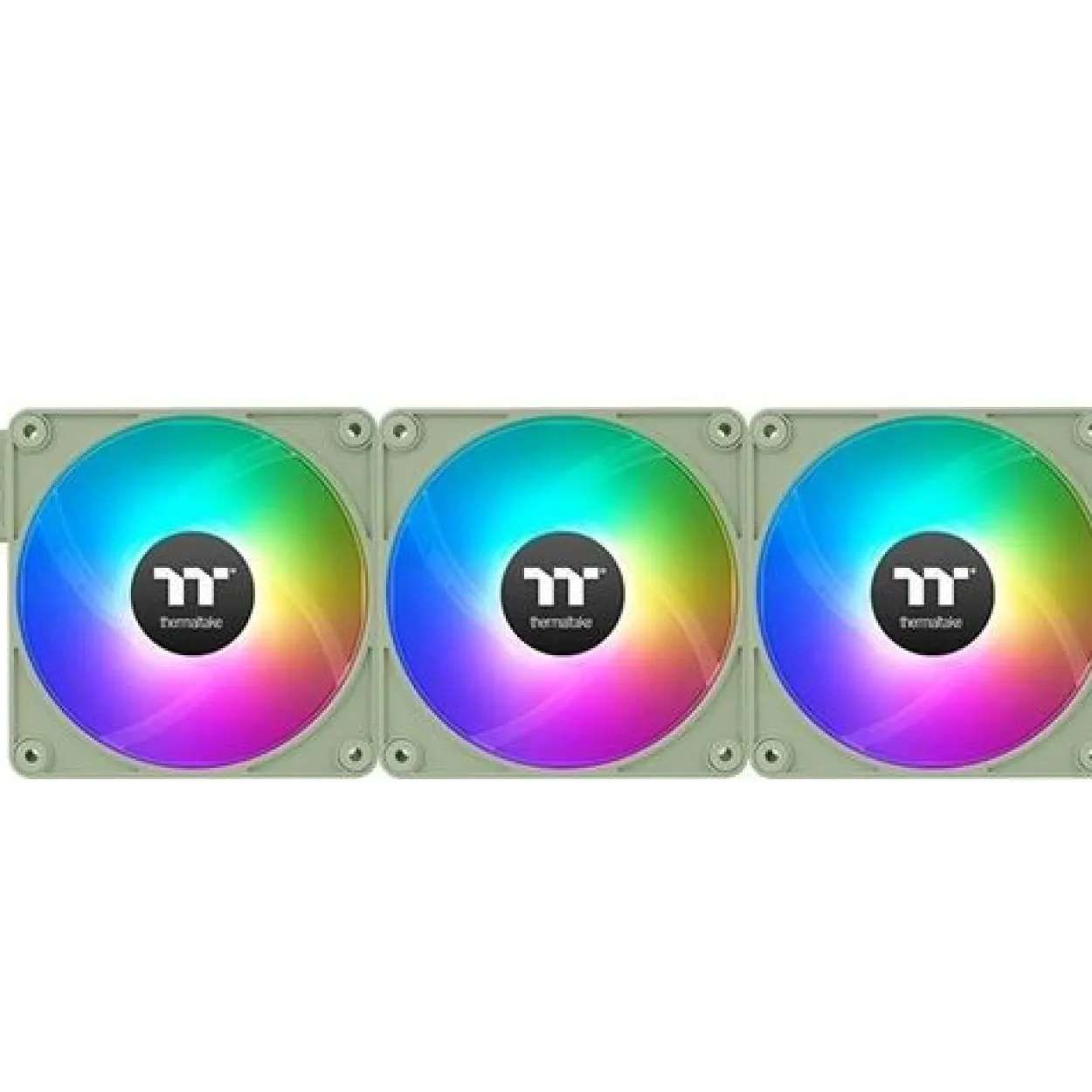 140x140x25mm Thermaltake CT140 EX ARGB Sync PC Cooling Fan Matcha Green 3 Fan Pack