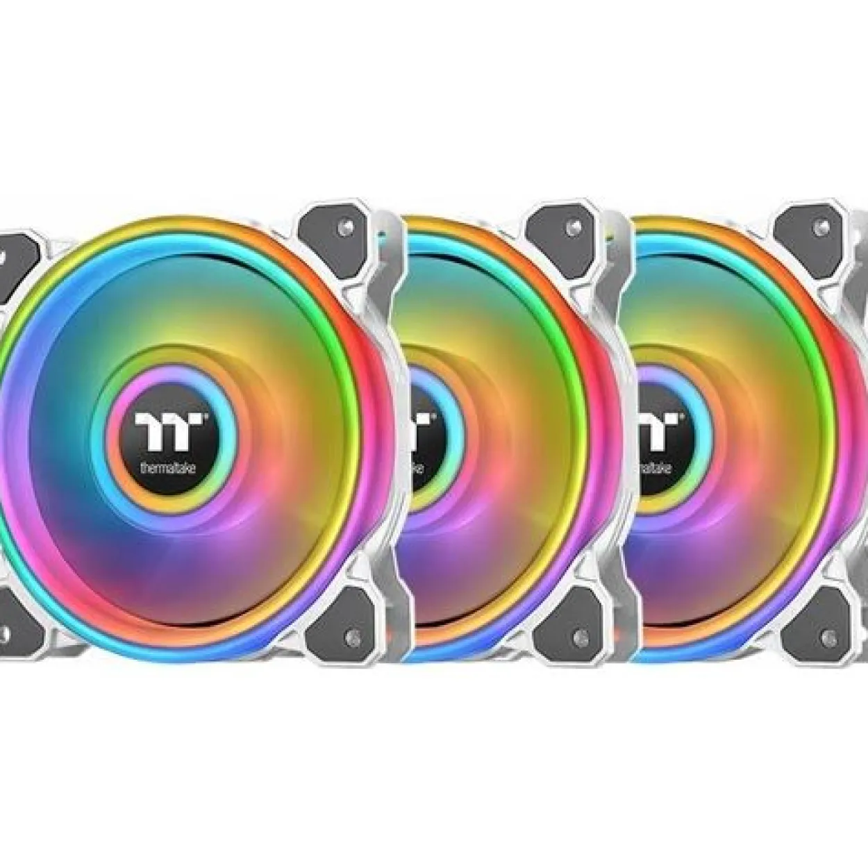 120x120x25mm Thermaltake Riing Quad 12 RGB 3 Pack White Edition (Fan + Controller)