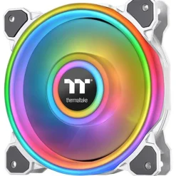 140x140x25mm Thermaltake Riing Quad 14 RGB PWM Single Pack snow white (no controller)