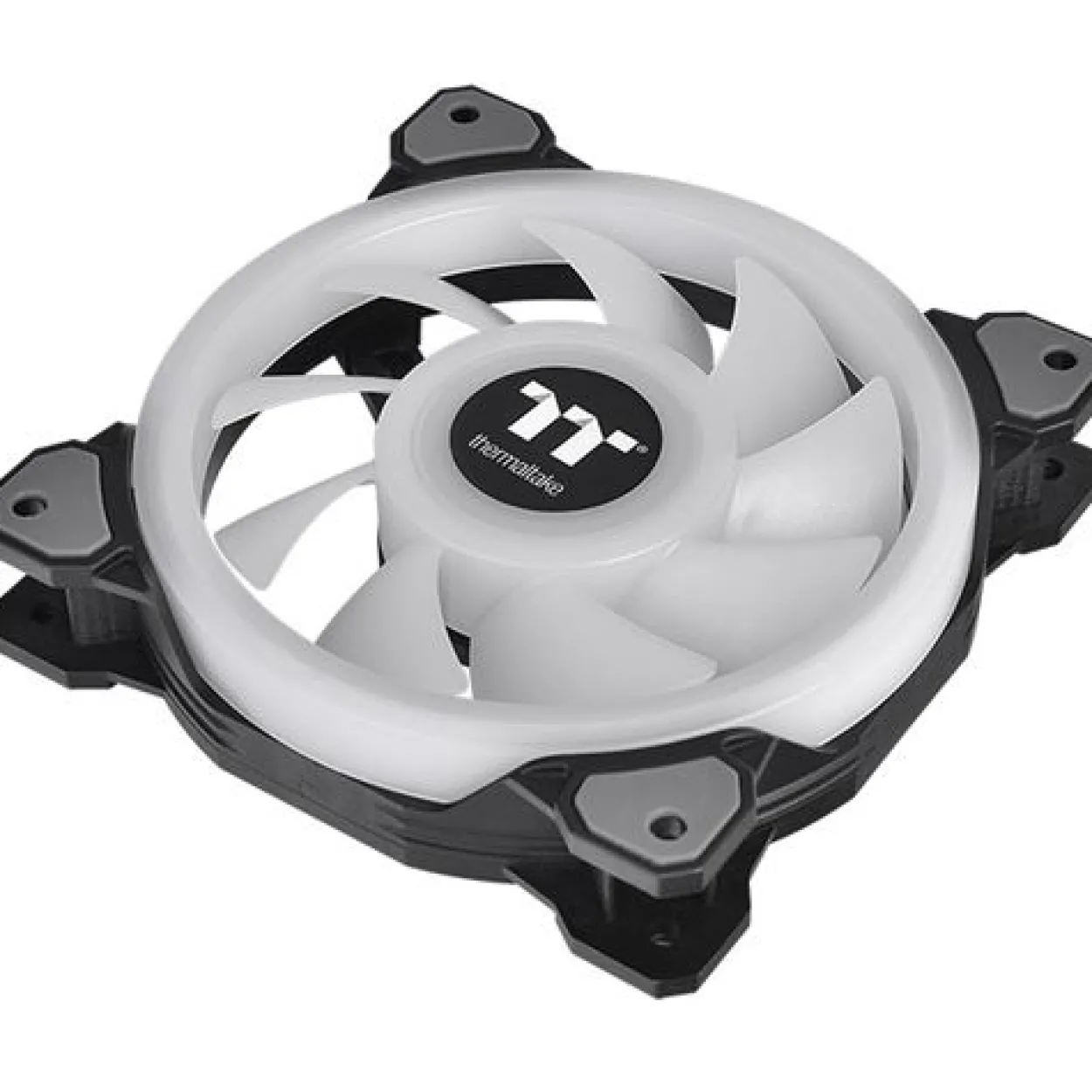 140x140x25mm Thermaltake Riing Quad 14 RGB PWM Single Pack snow white (no controller)