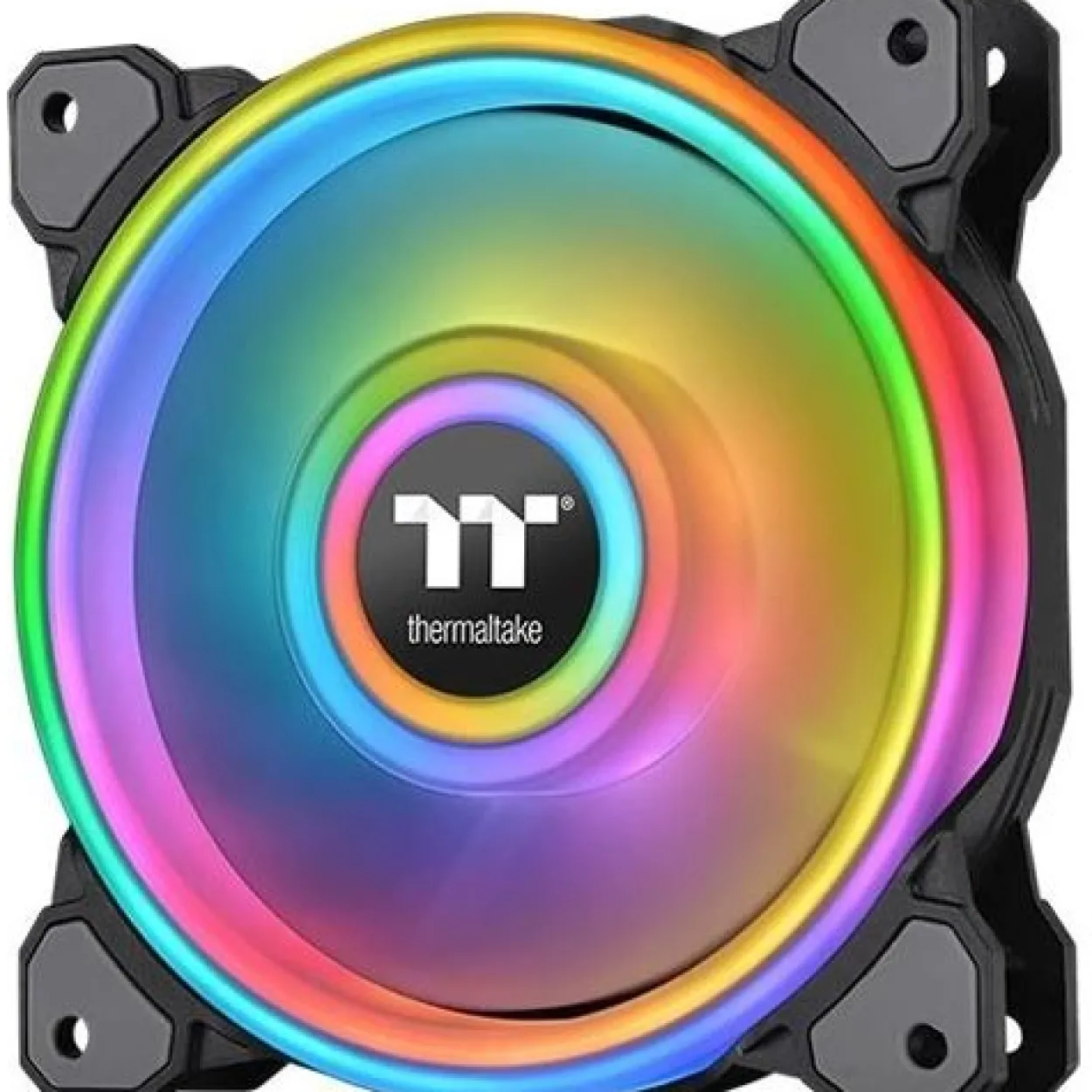 120x120x25mm Thermaltake Riing Quad 12 RGB PWM Single Pack schwarz