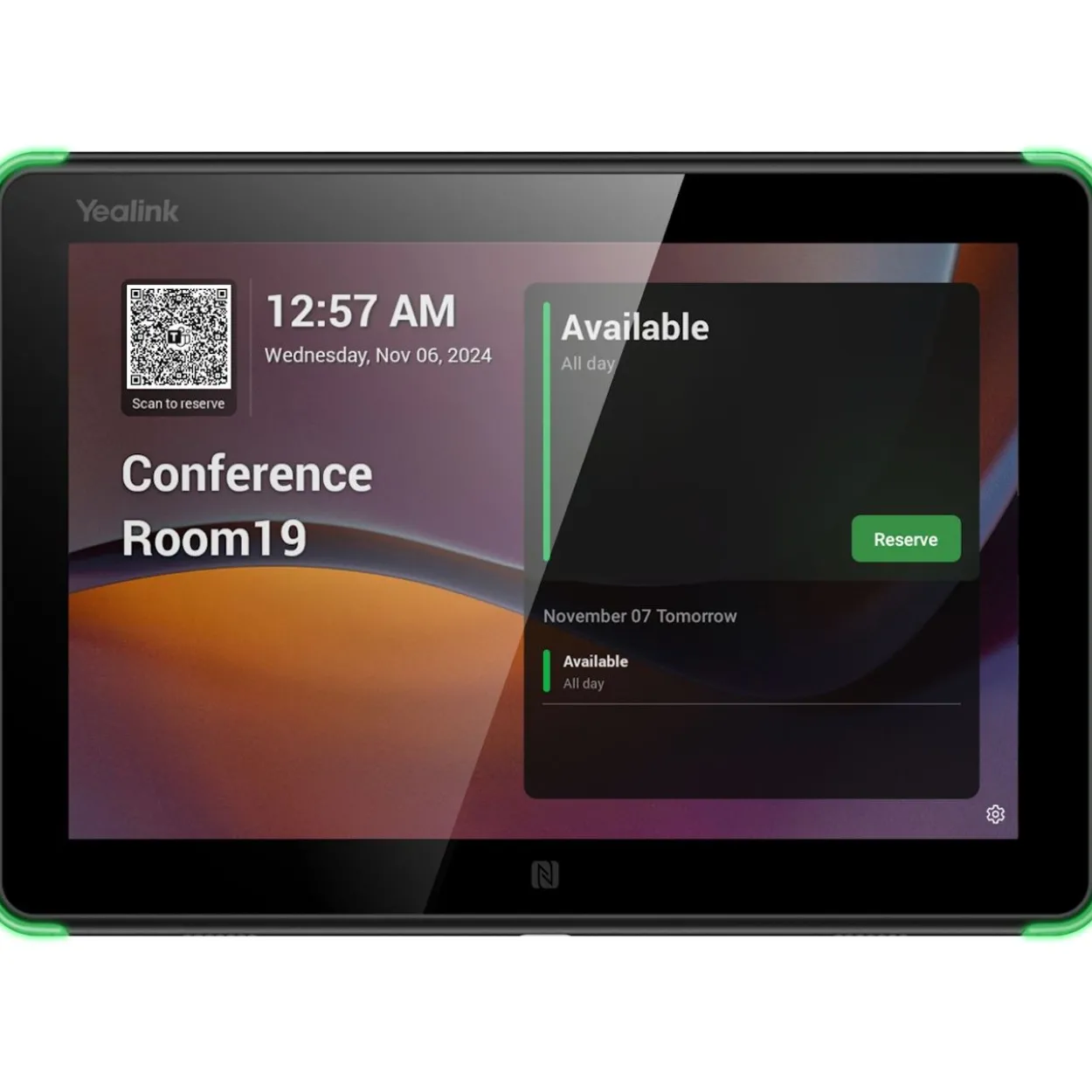Yealink RoomPanel E2 Scheduling Panel 8" / LCD Panel / 20 tilt mount kit / Flush mount / Android 13