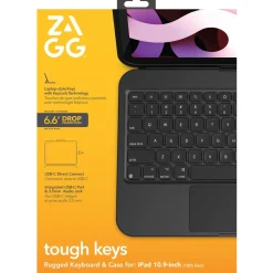 ZAGG TOUGH KEYS-APPLE-IPAD 10TH GEN/A16-BLACK-GERMAN (B2B B
