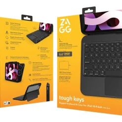 ZAGG TOUGH KEYS-APPLE-IPAD 10TH GEN/A16-BLACK-GERMAN (B2B B