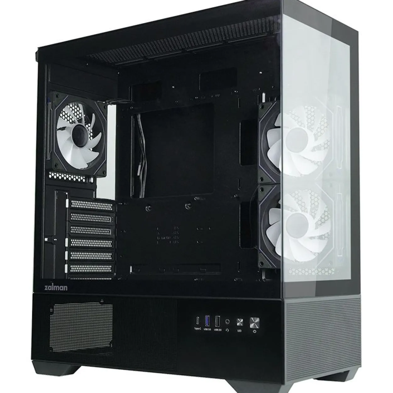 Zalman Chronix Midi Tower ohne Netzteil schwarz