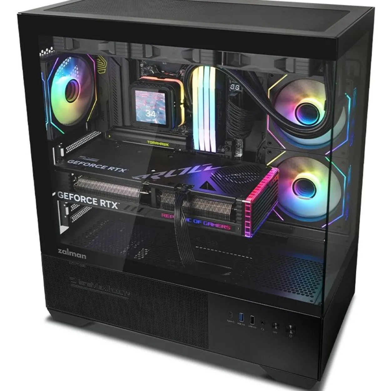 Zalman Chronix Midi Tower ohne Netzteil schwarz