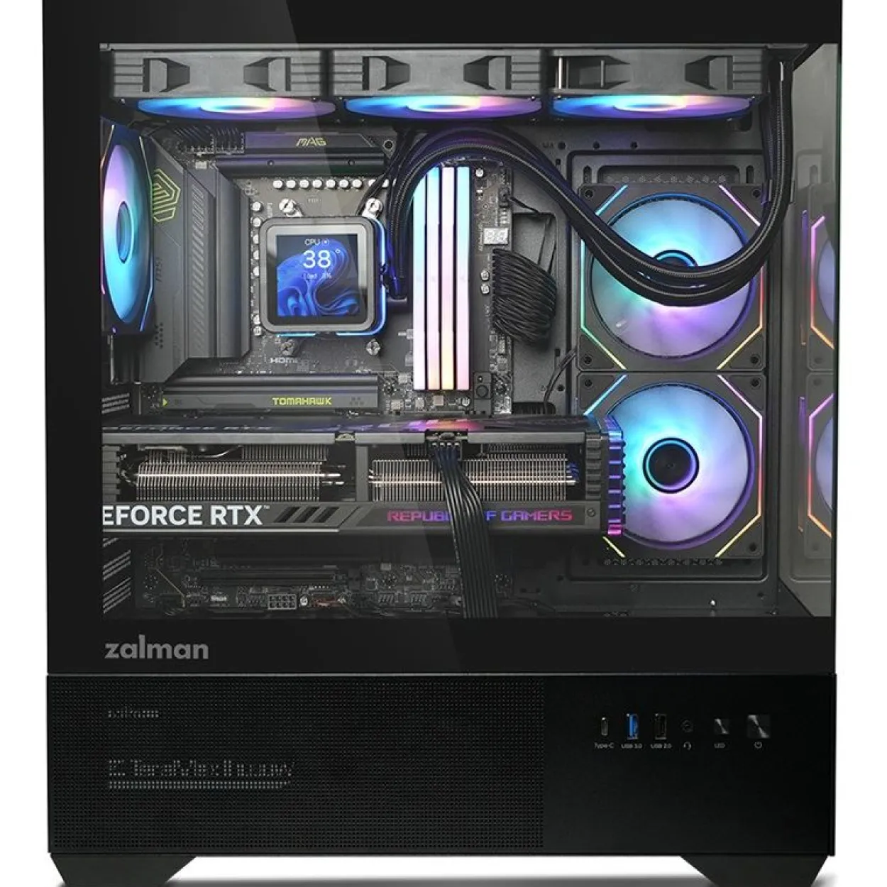 Zalman Chronix Midi Tower ohne Netzteil schwarz