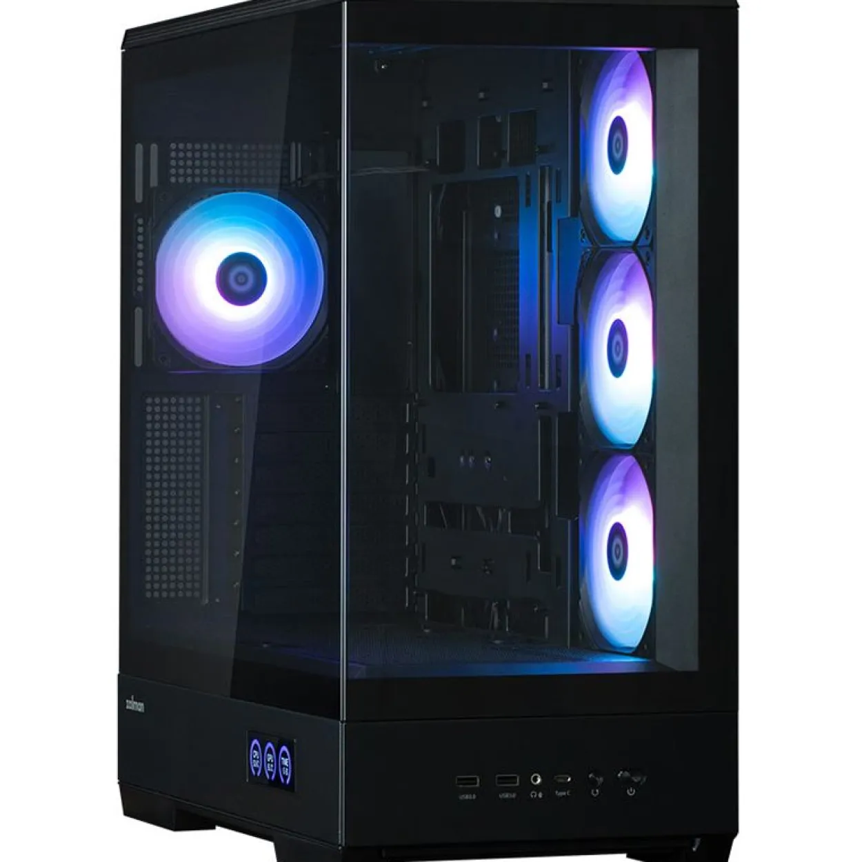 Zalman P50 DS Midi Tower ohne Netzteil schwarz