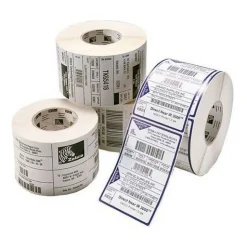 Zebra Z-ULTIMATE 3000T WHITE 20X20MM COATED PERM ADH BOX OF 8 EAZIPR
