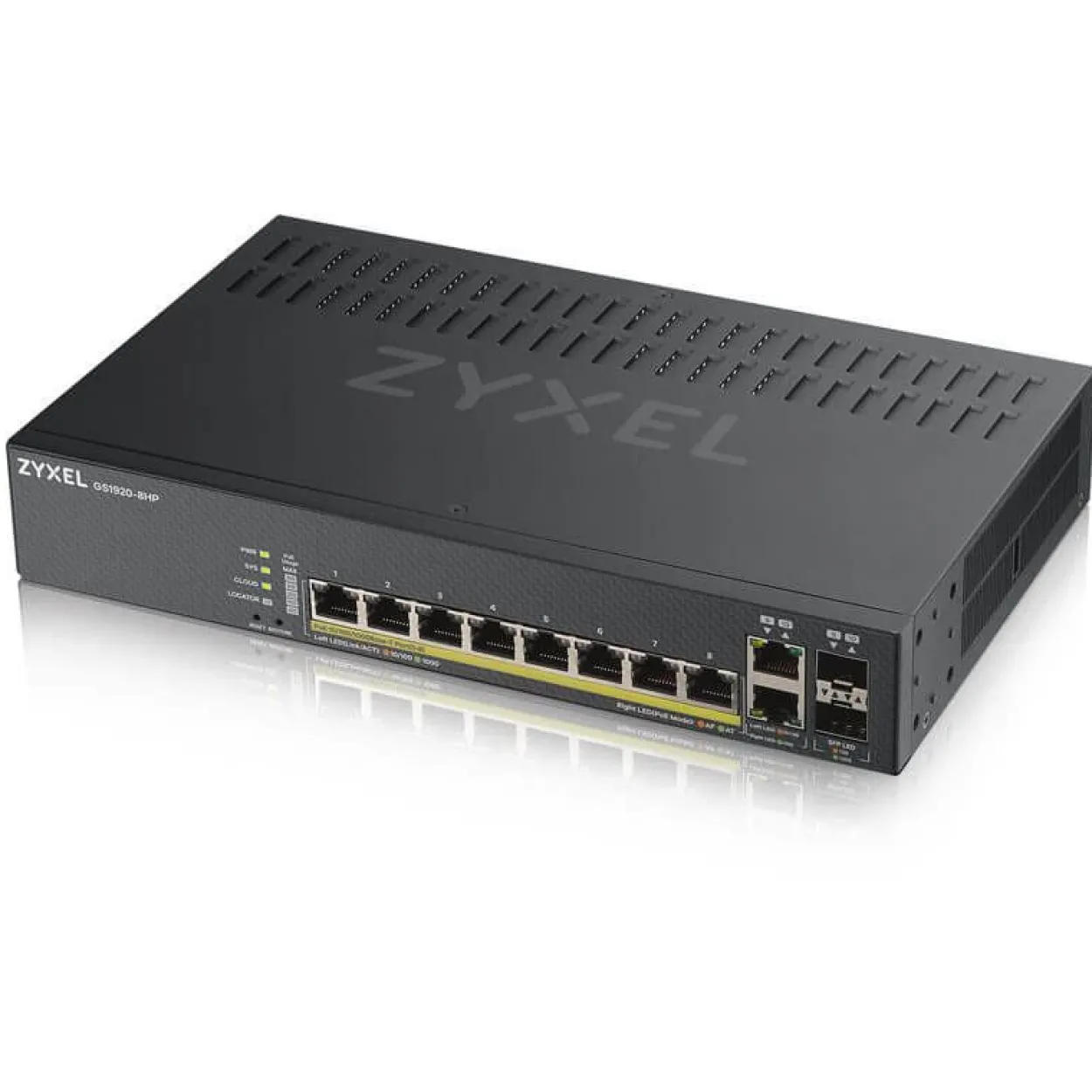 ZyXEL Switch 8x GE GS1920-8HPV2 PoE+