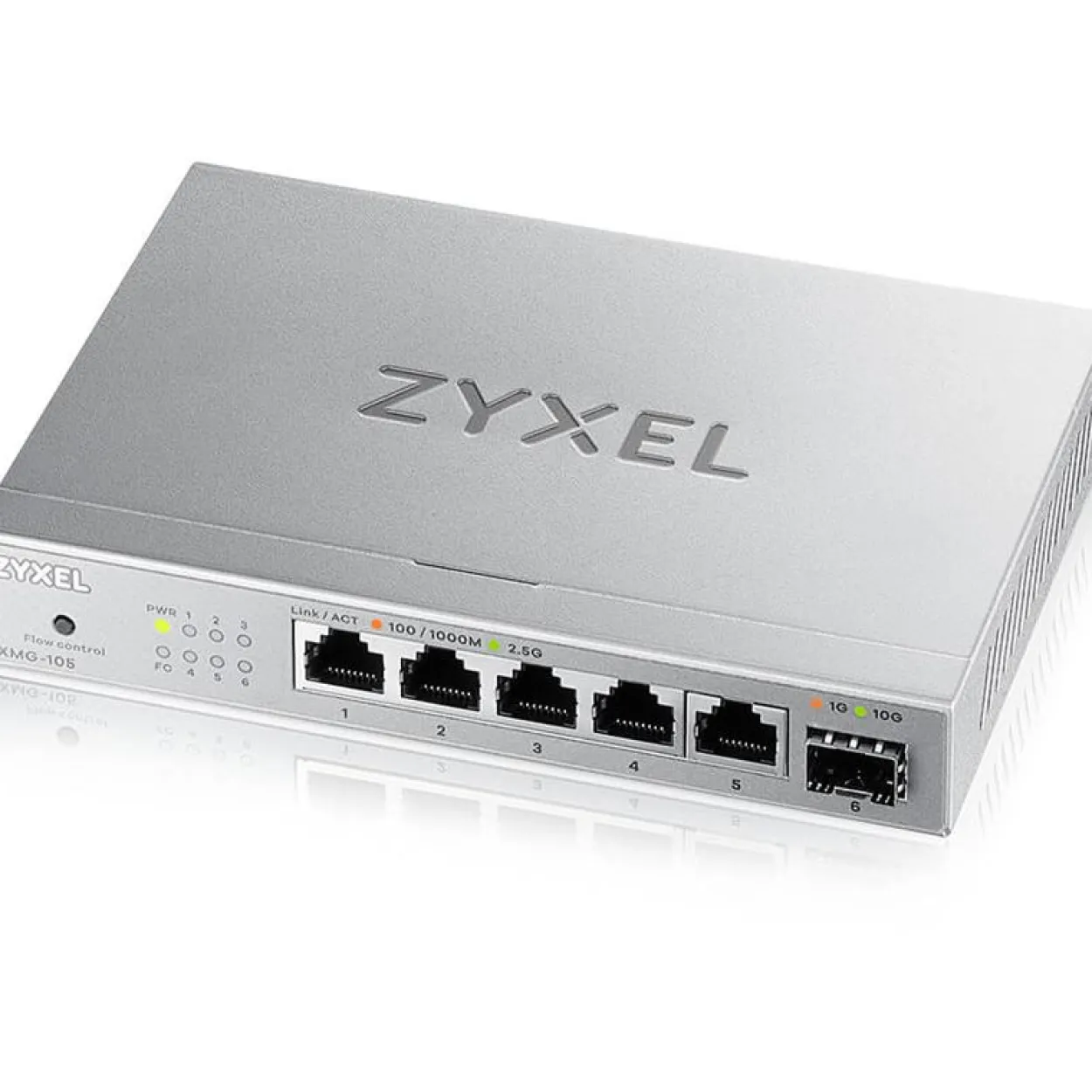 ZYXEL XMG-105 5 Ports 2.5G + 1 SFP+ MultiGig unmanaged Desktop Switch